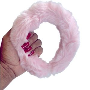 Pink Faux Fur Fluffy Soft Headband | Cozy & Cute Hair Accessory